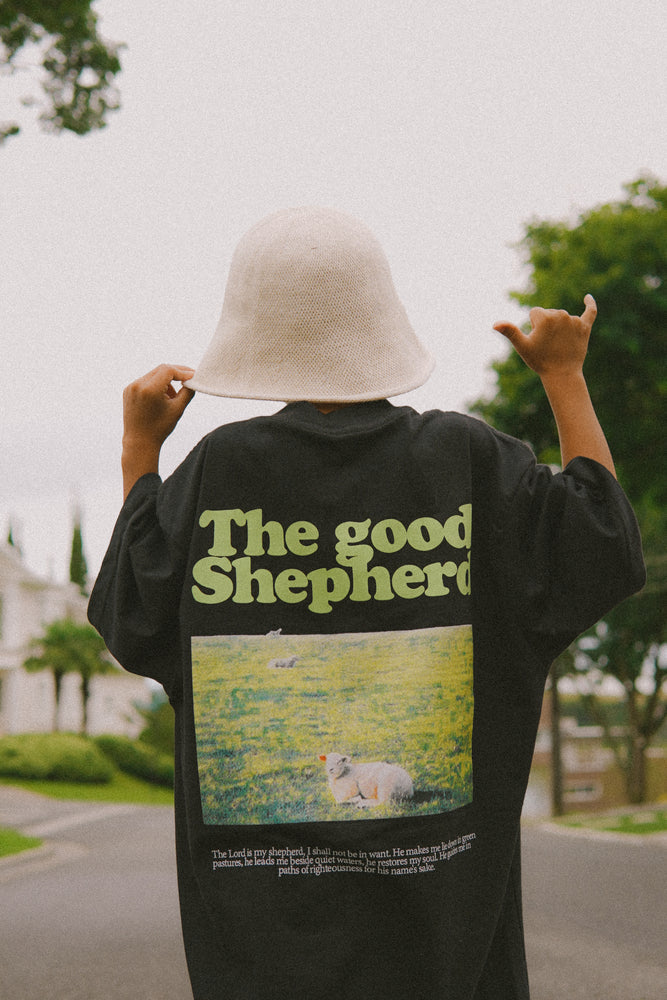 THE GOOD SHEPHERD BLACK T-SHIRT