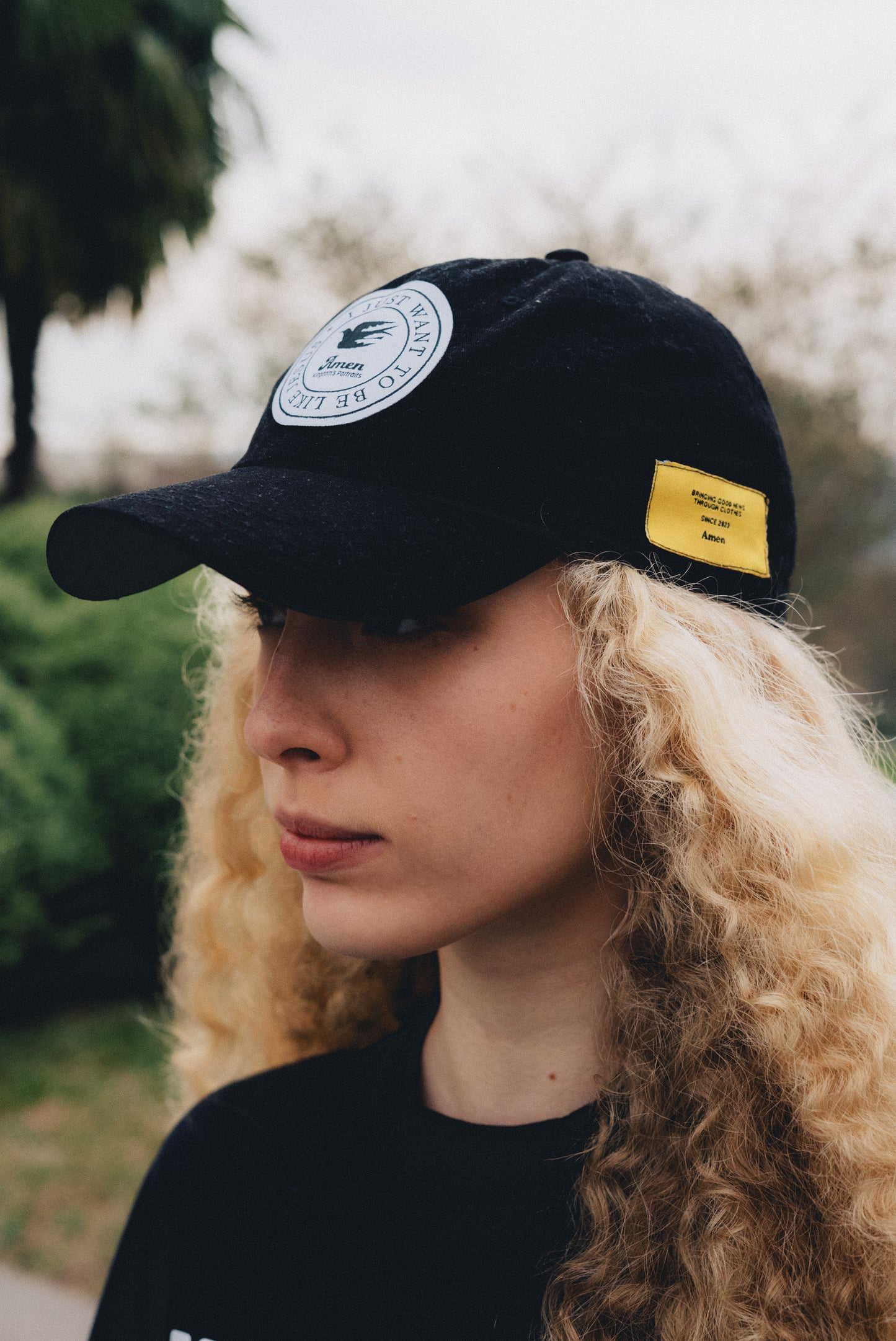 BLACK CAP I JUST WANT TO BE LIKE JESUS