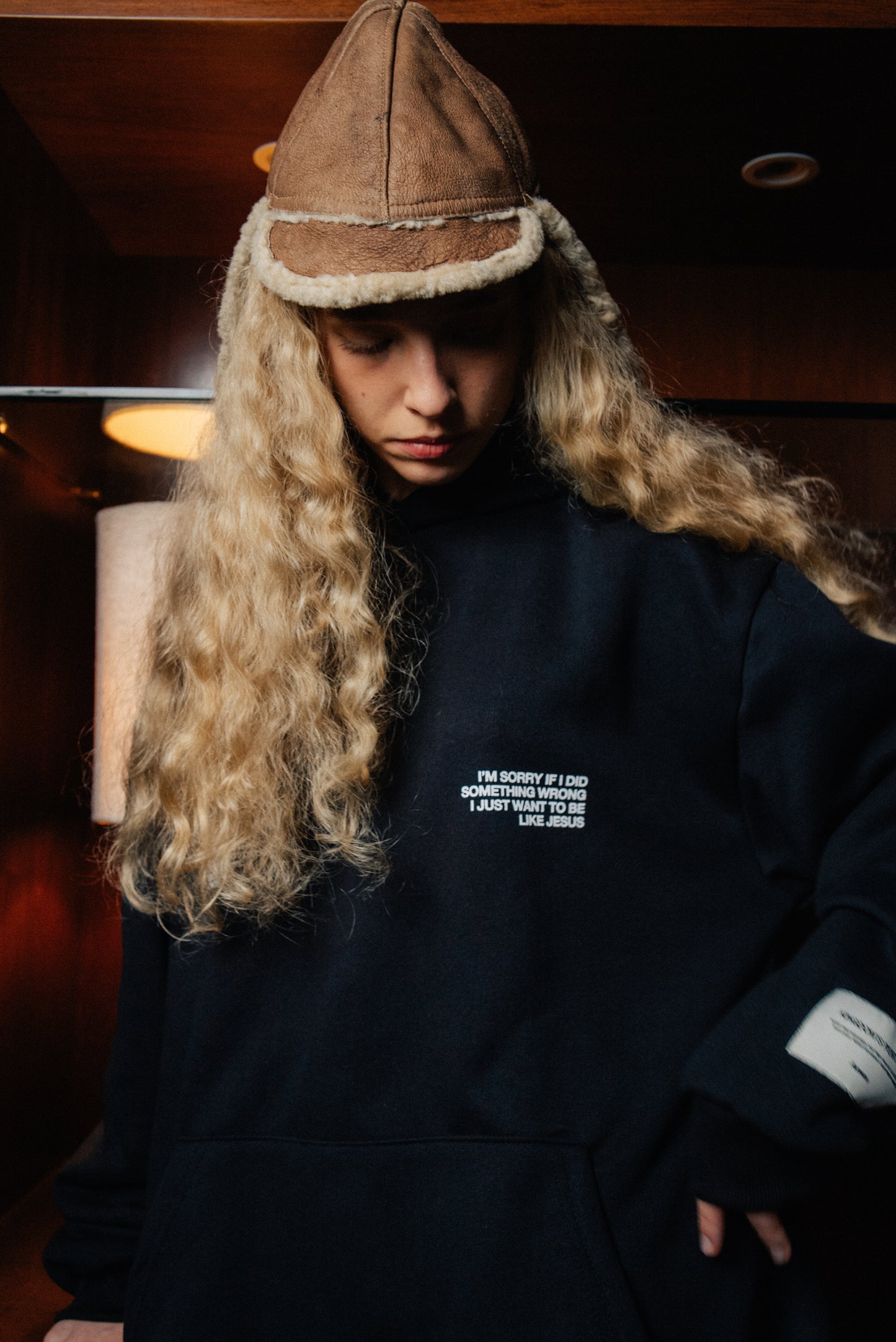 BLACK I'M SORRY SWEATSHIRT