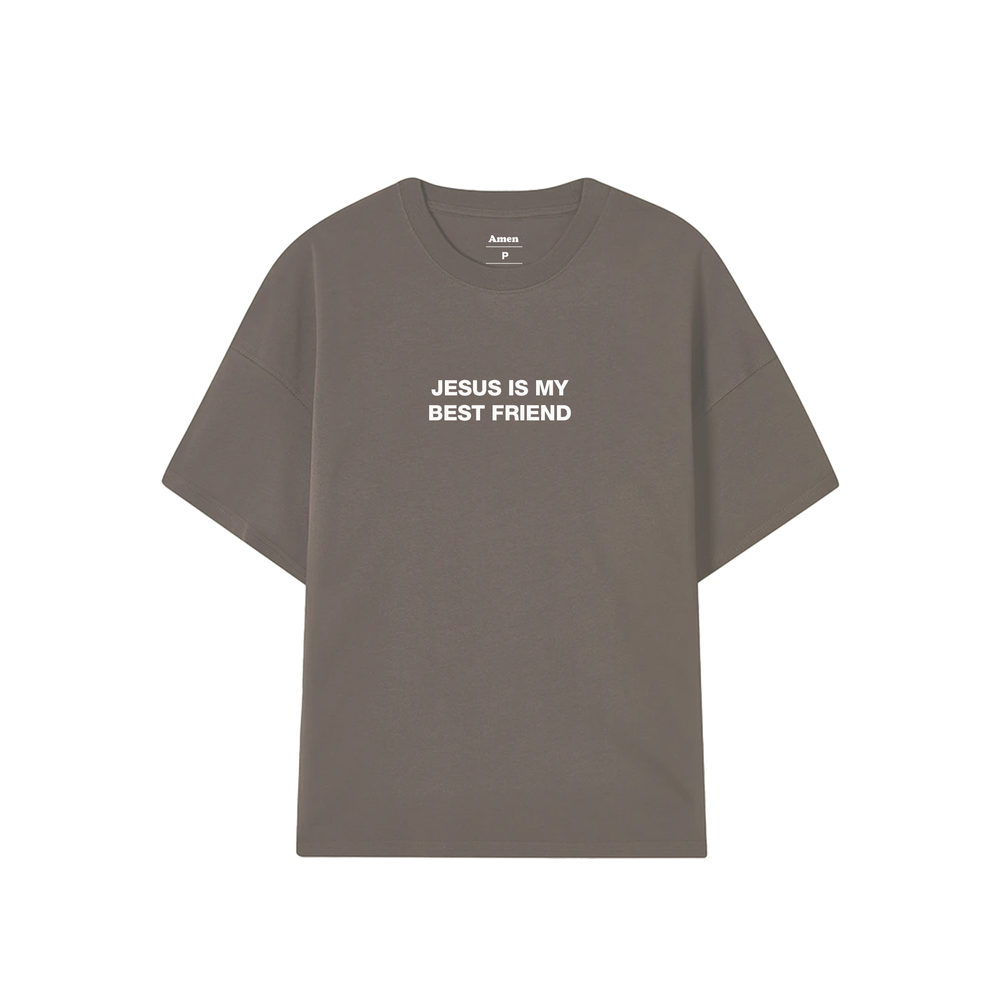 BROWN JESUS IS MY BEST FRIEND T-SHIRT