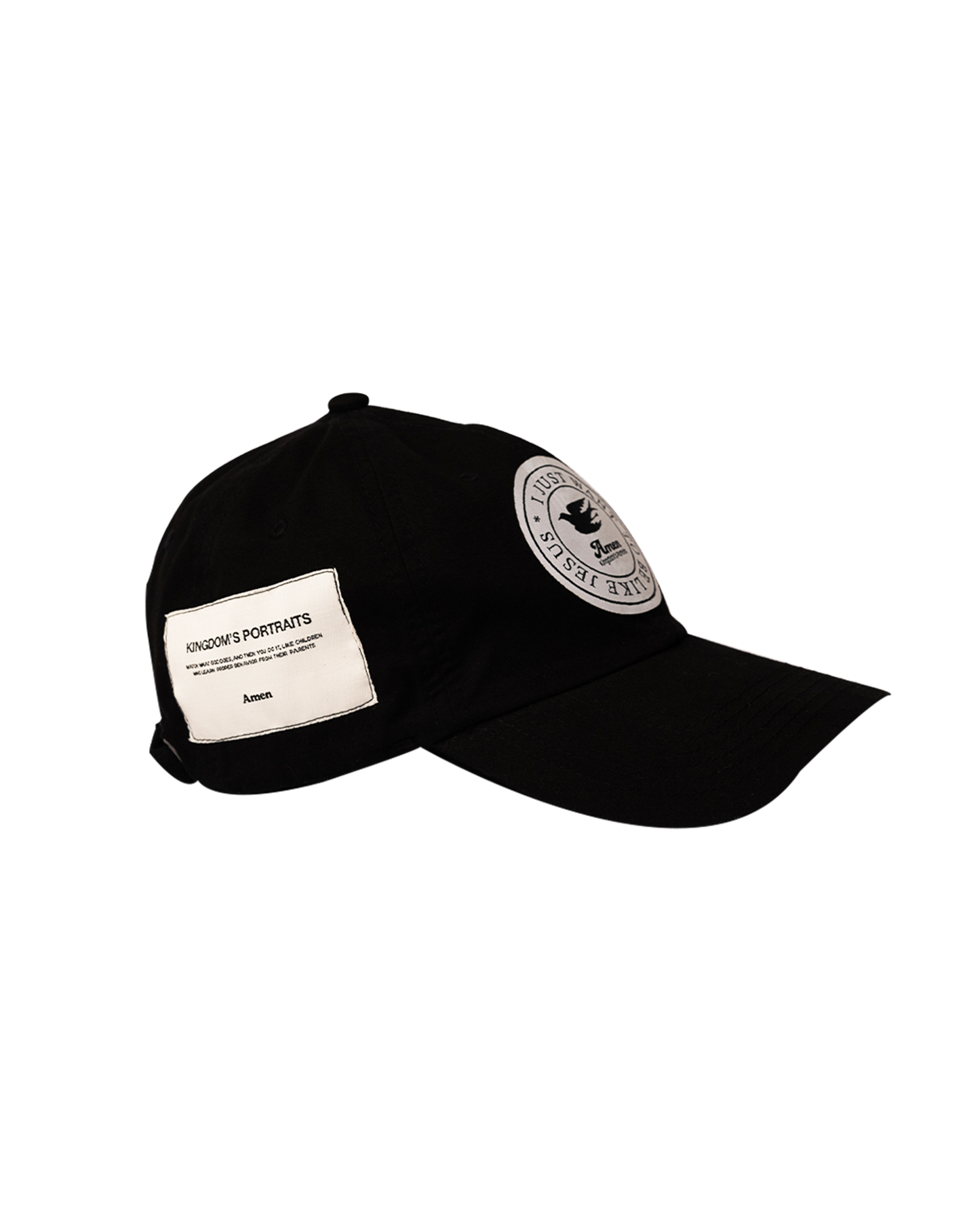 BLACK CAP I JUST WANT TO BE LIKE JESUS