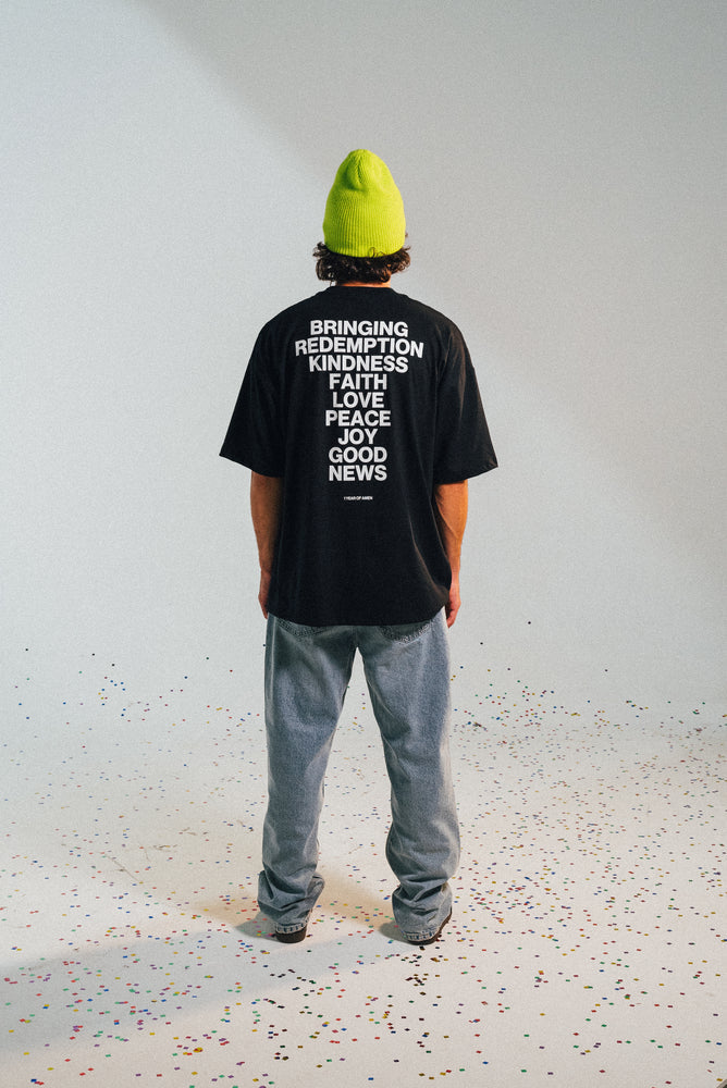 BLACK T-SHIRT 1 YEAR