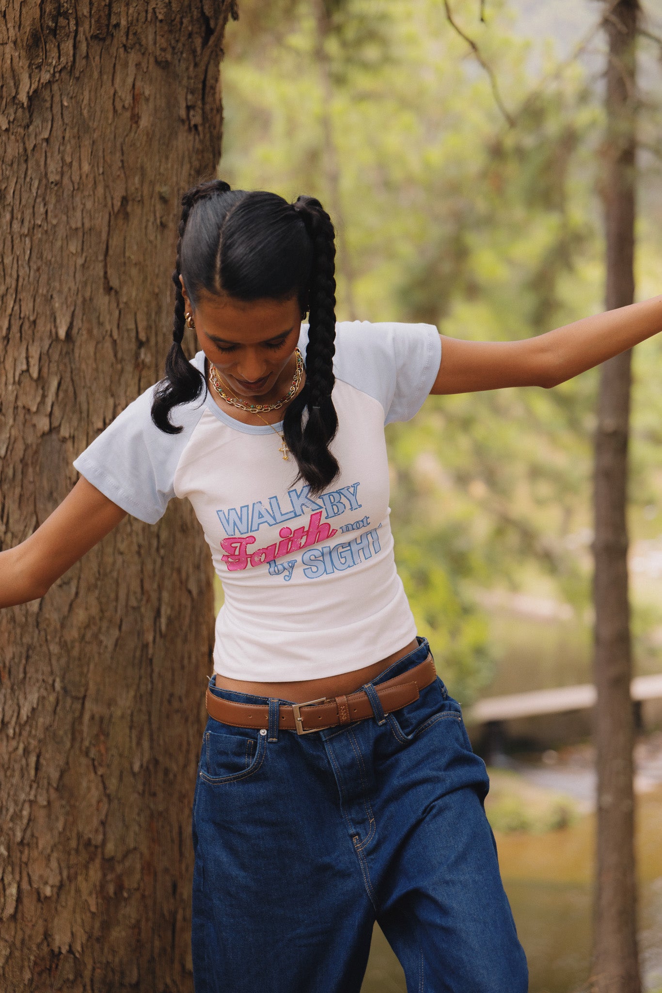 BABYTEE RAGLAN WALK BY FAITH