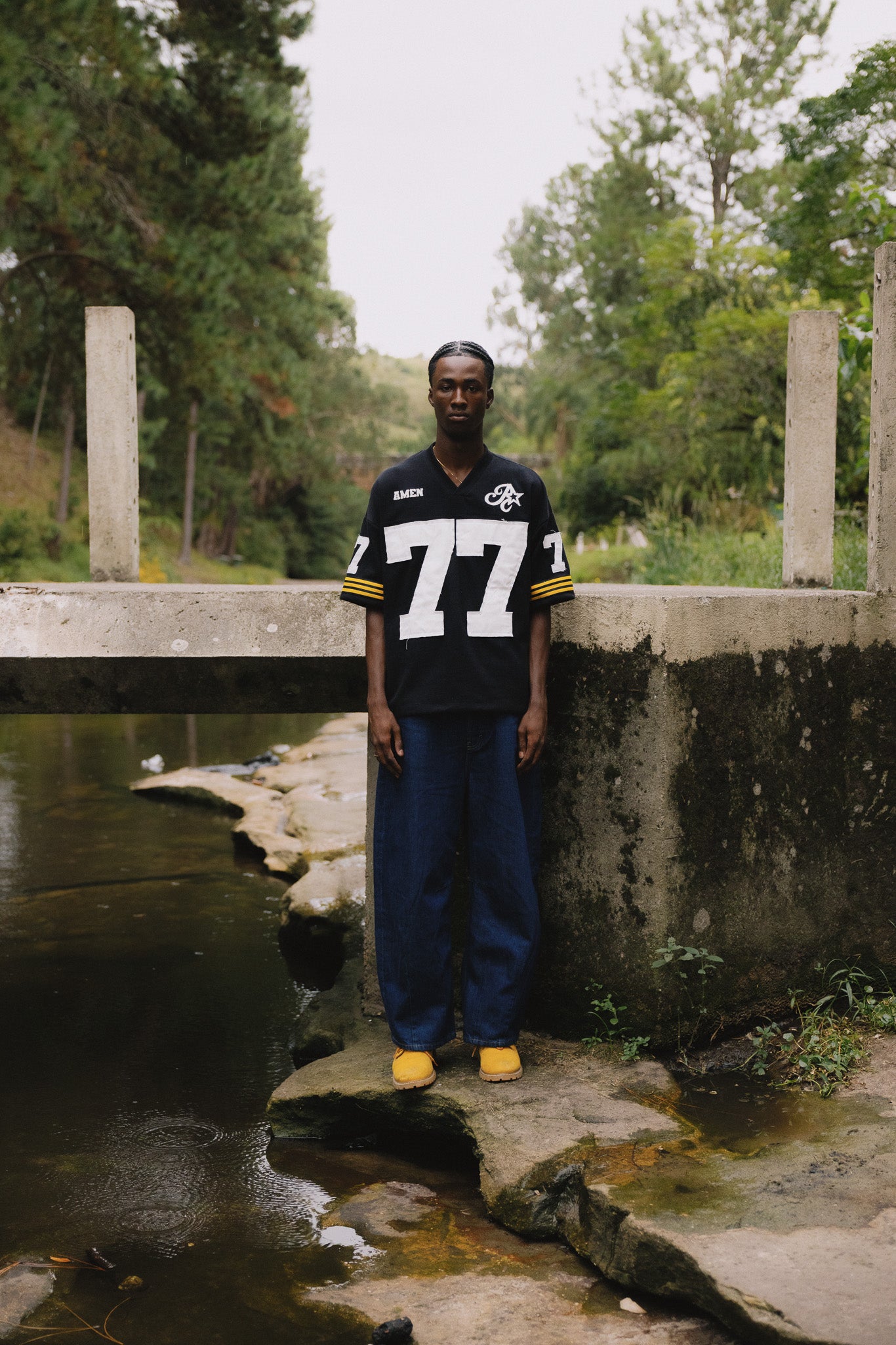 BLACK AMEN JERSEY