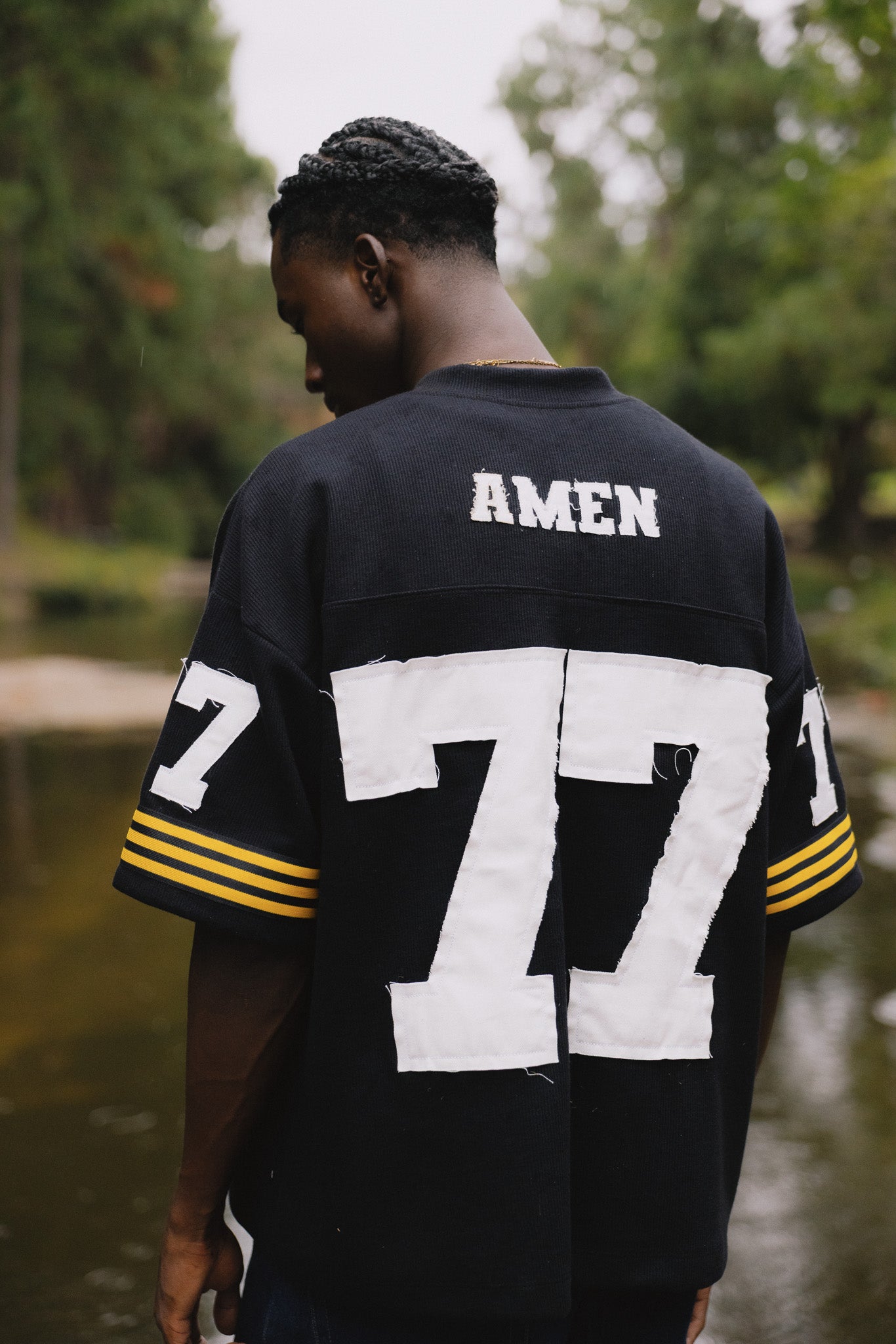 BLACK AMEN JERSEY