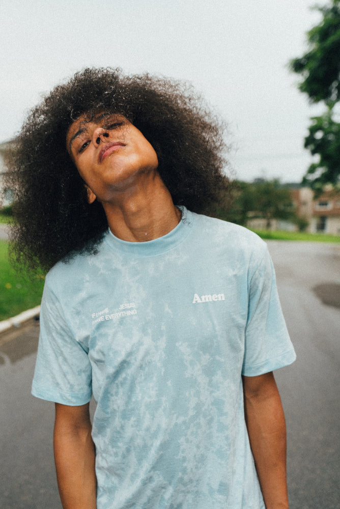 I JUST NEED JESUS BLUE T-SHIRT