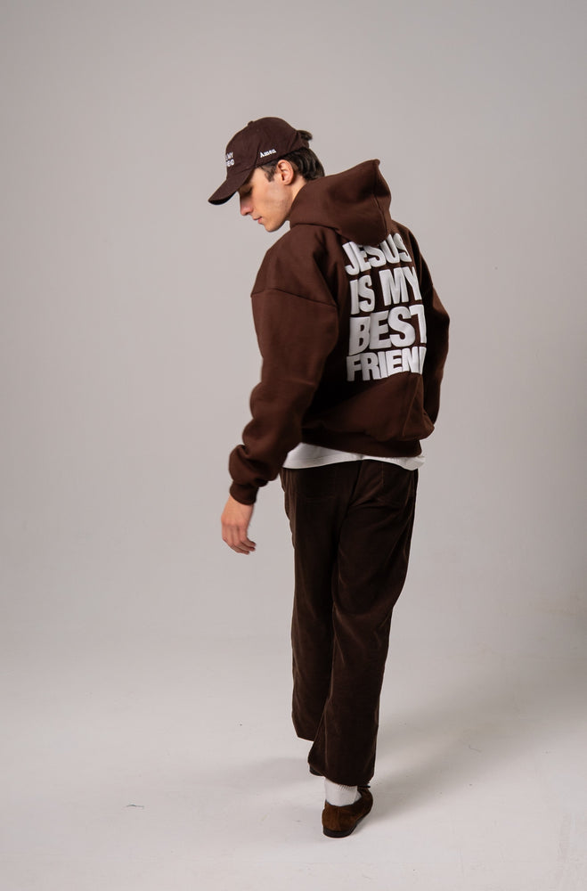 JESUS IS MY BEST FRIEND BROWN SWEATSHIRT