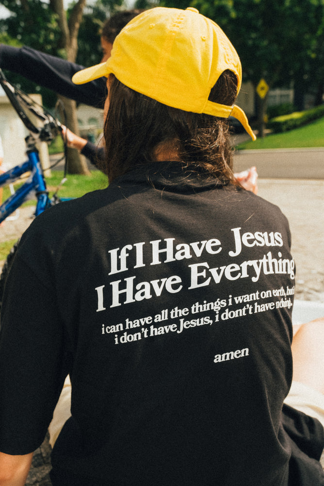 DAD HAT IF I HAVE JESUS YELLOW