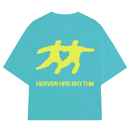 CAMISETA HEAVEN HAS RHYTM AZUL CLARO