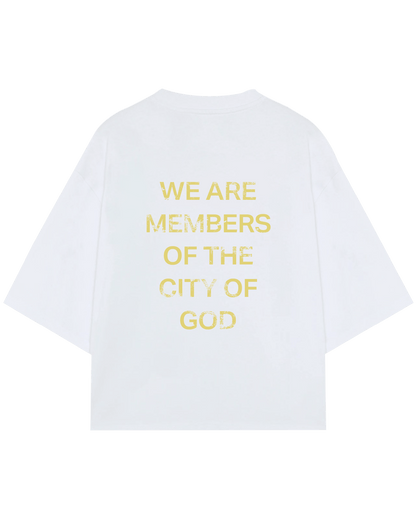 CAMISETA CITY OF GOD OFF WHITE