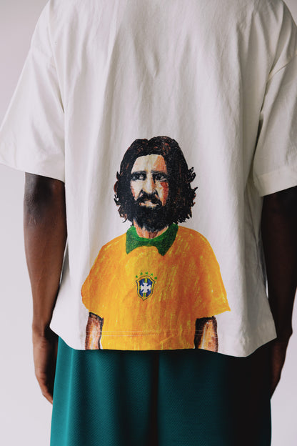 CAMISETA GOD LOVES BRAZIL OFF WHITE