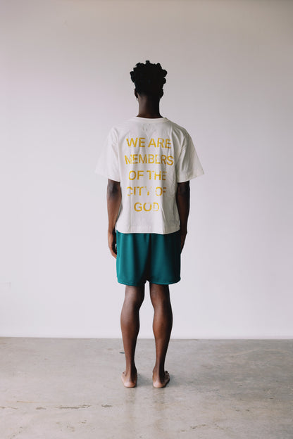 CAMISETA CITY OF GOD OFF WHITE