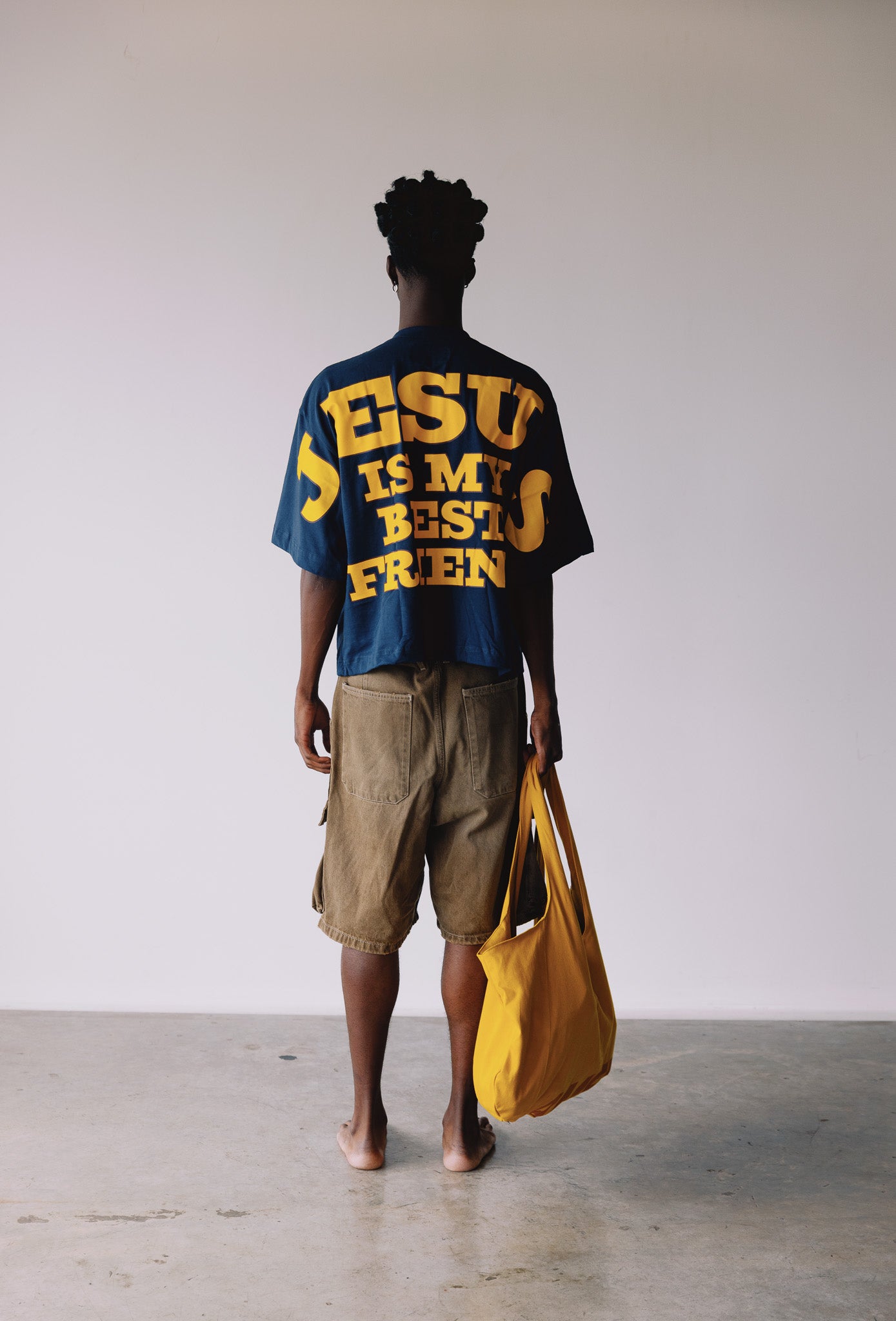 CAMISETA JESUS IS MY BEST FRIEND NAVY