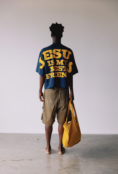 CAMISETA JESUS IS MY BEST FRIEND NAVY