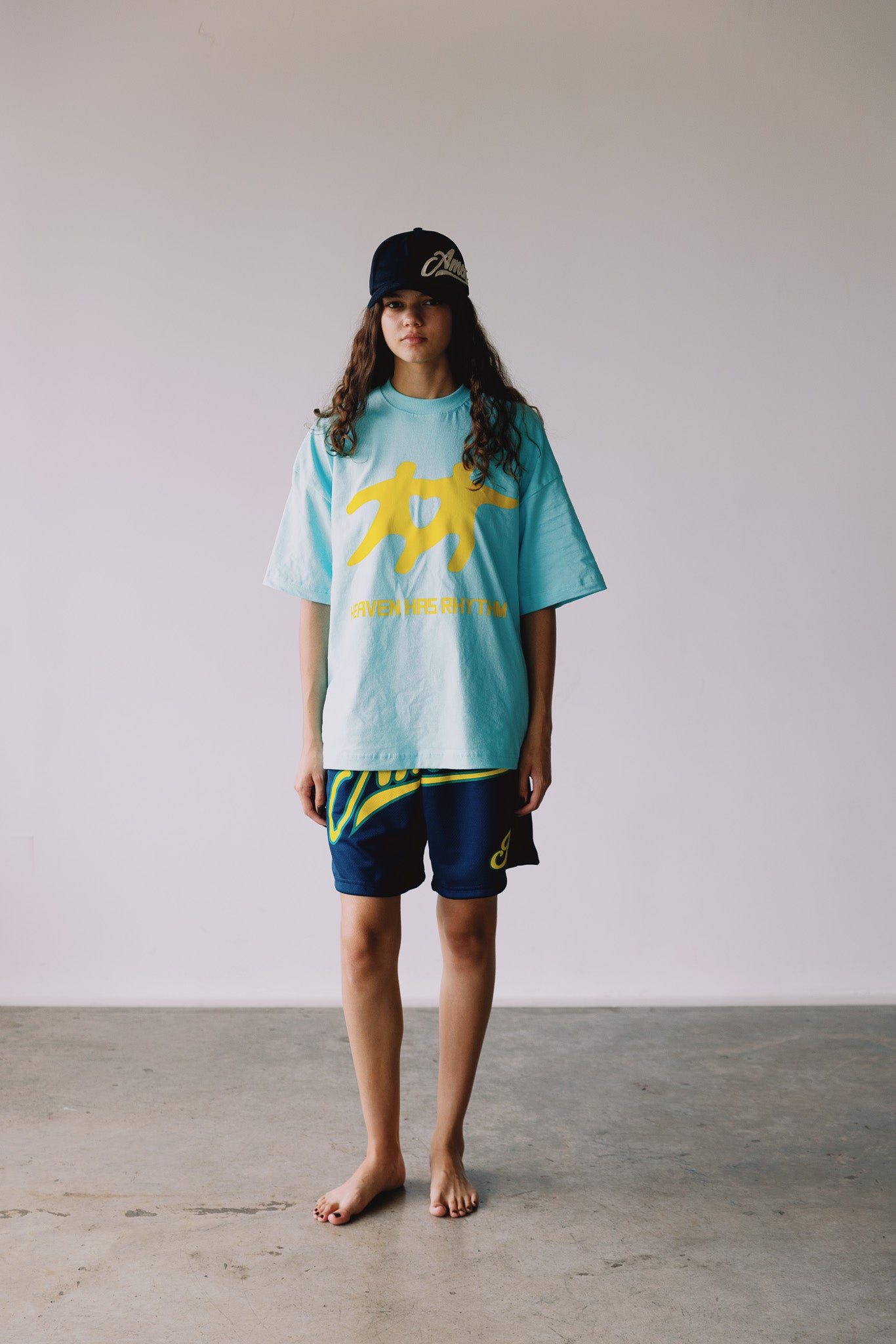 CAMISETA HEAVEN HAS RHYTM AZUL CLARO