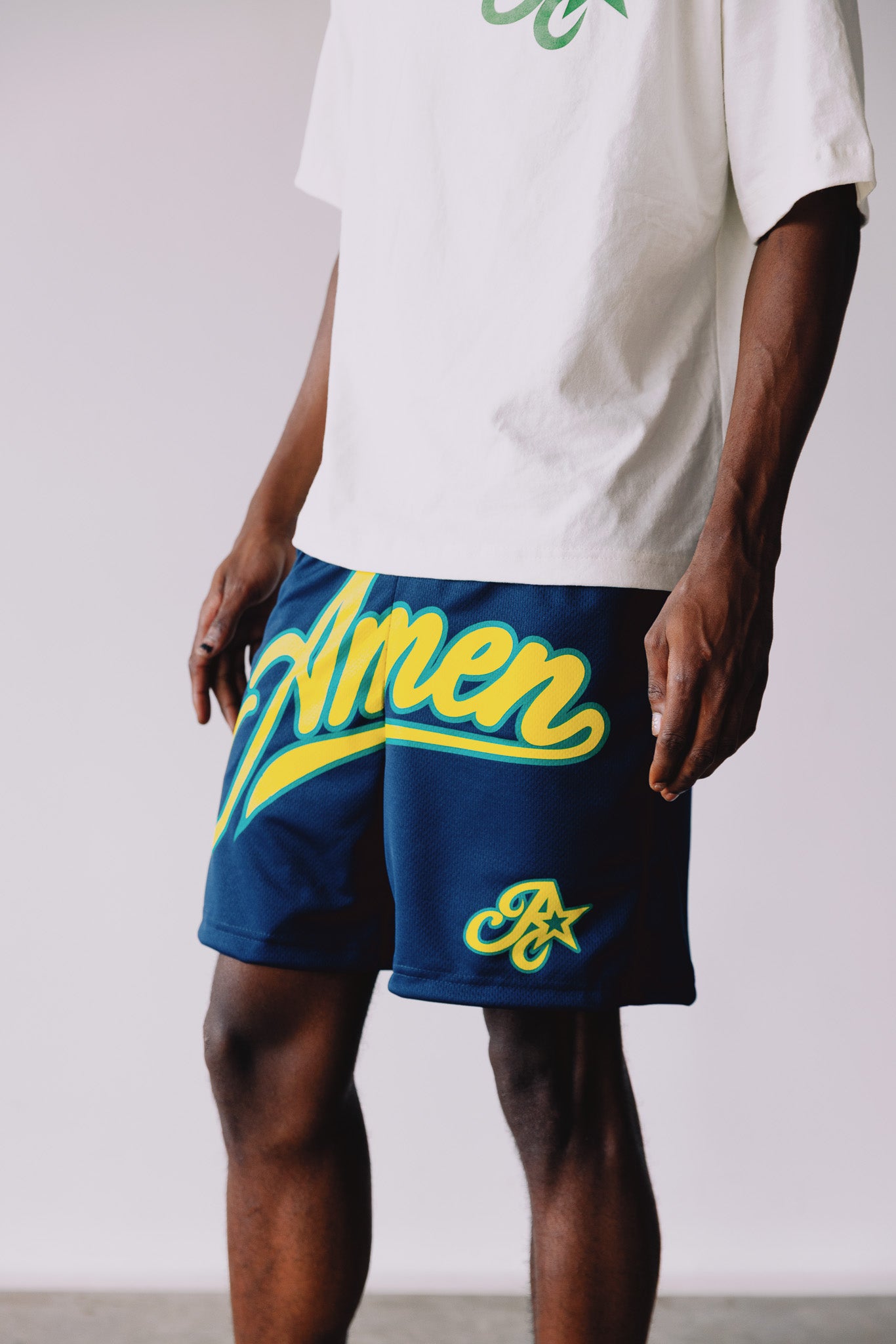 MESH SHORTS AMEN NAVY