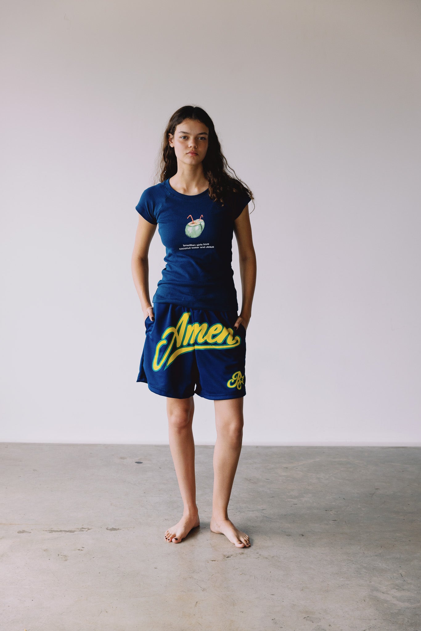 BABY TEE BRAZILIAN GIRLS NAVY