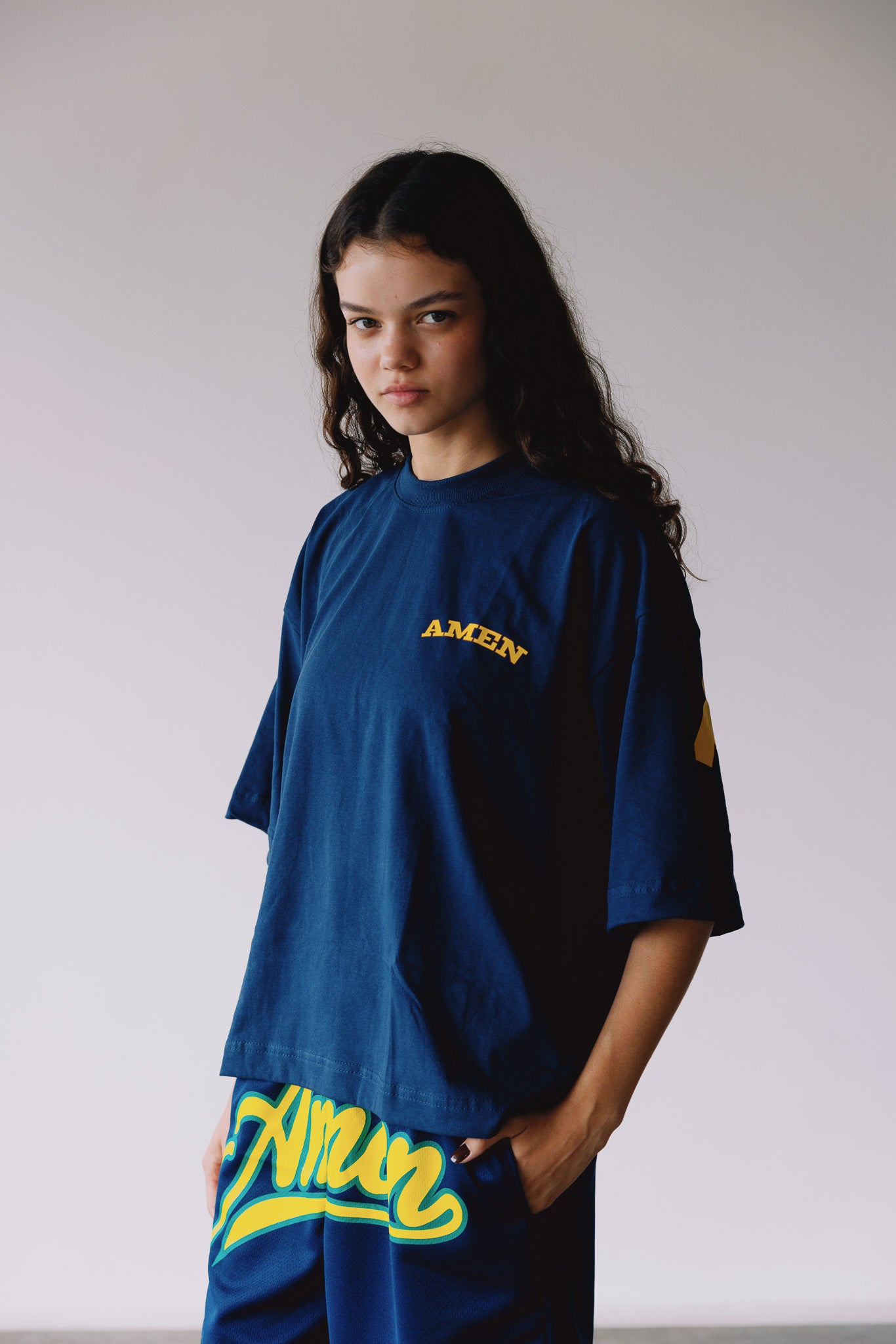 CAMISETA JESUS IS MY BEST FRIEND NAVY