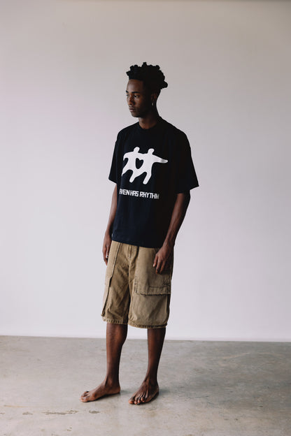 CAMISETA HEAVEN HAS RHYTM PRETA