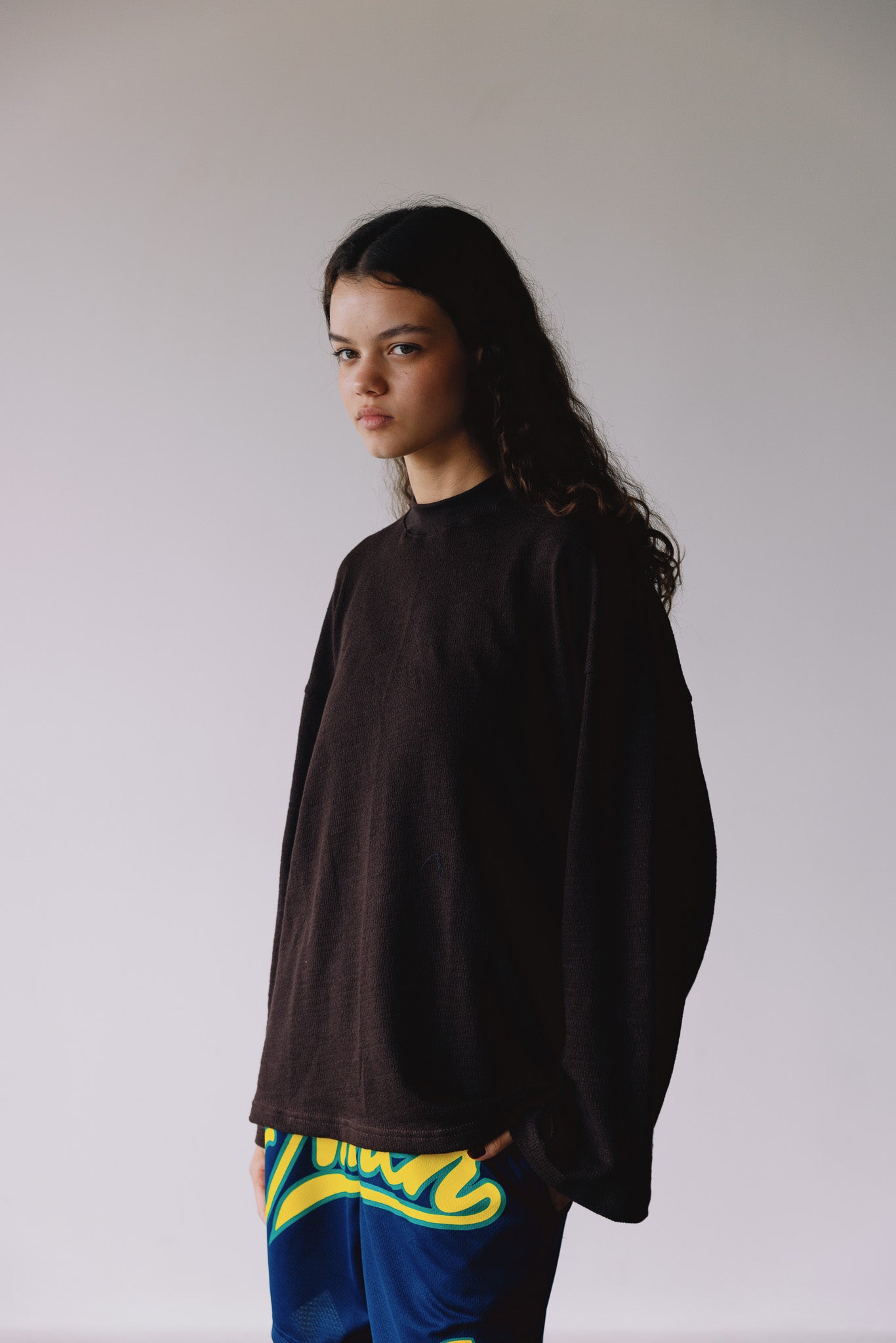 LONGSLEEVE A EMBLEM MARROM