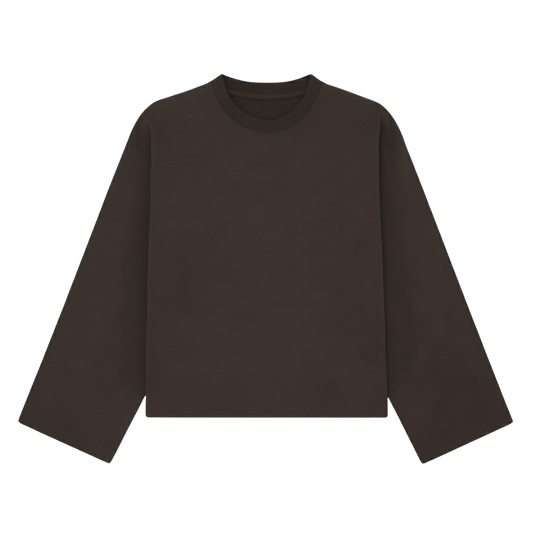 LONGSLEEVE A EMBLEM MARROM