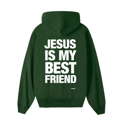 MOLETOM JESUS IS MY BEST FRIEND VERDE