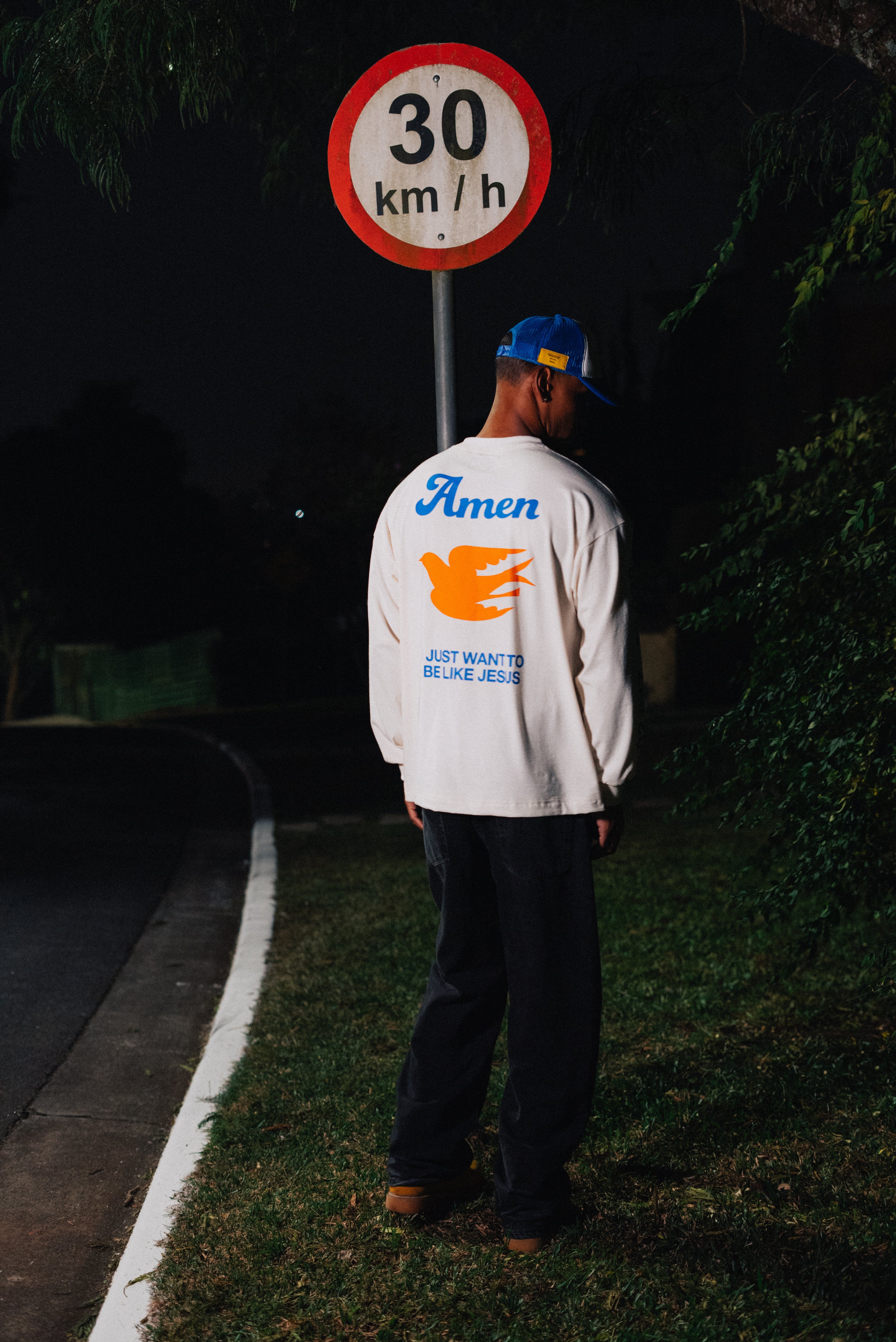 CAMISETA LONG SLEEVE OFF WHITE KINGDOM'S PORTRAITS