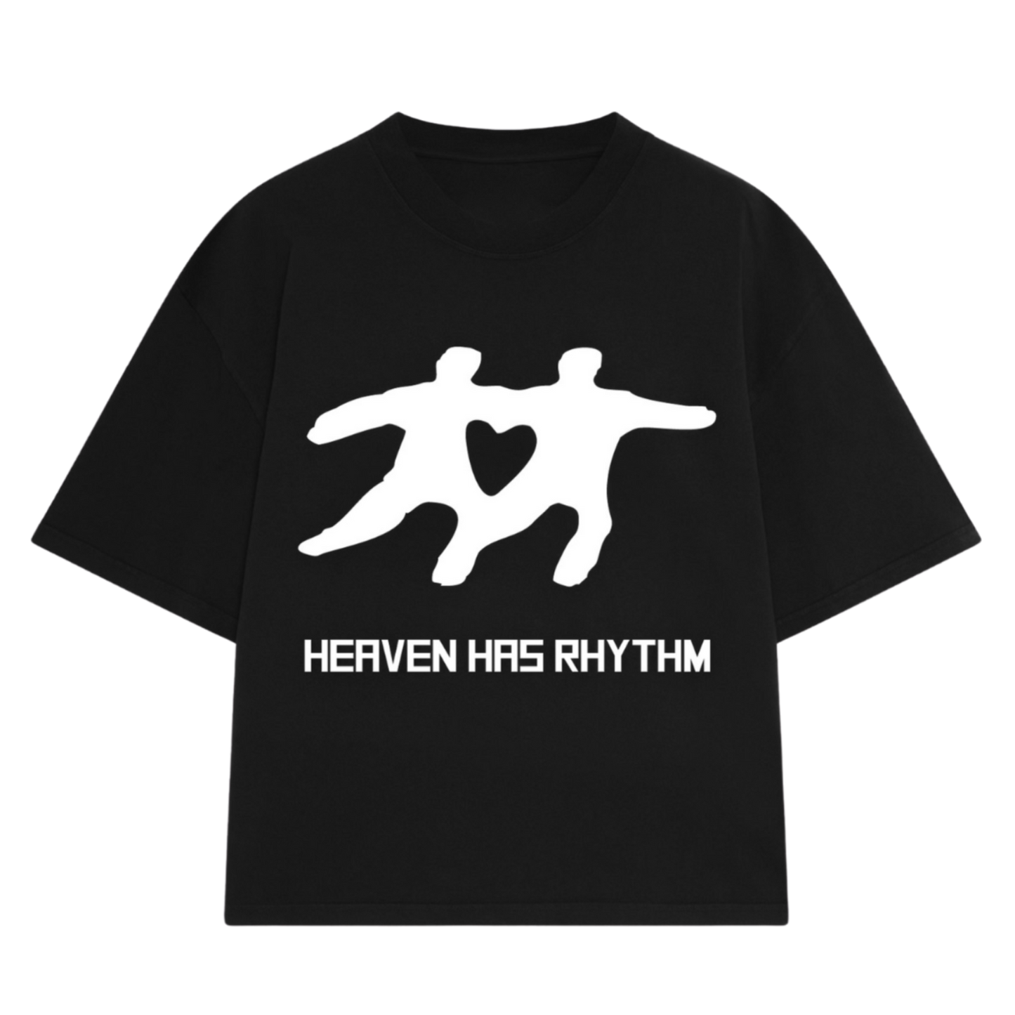 CAMISETA HEAVEN HAS RHYTM PRETA