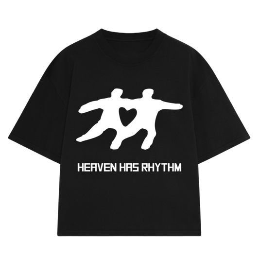 CAMISETA HEAVEN HAS RHYTM PRETA