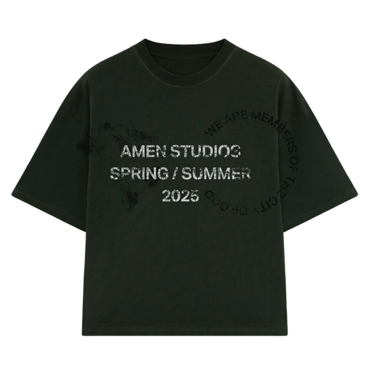 CAMISETA CITY OF GOD STONED GREEN