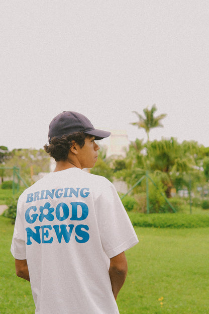 CAMISETA OFF WHITE BRINGING GOOD NEWS