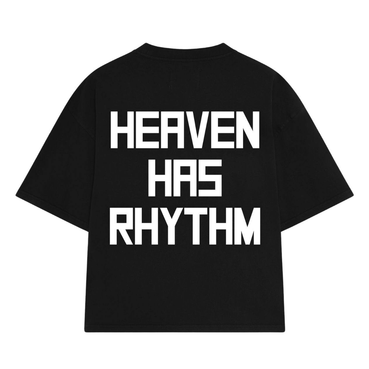 CAMISETA HEAVEN HAS RHYTM PRETA