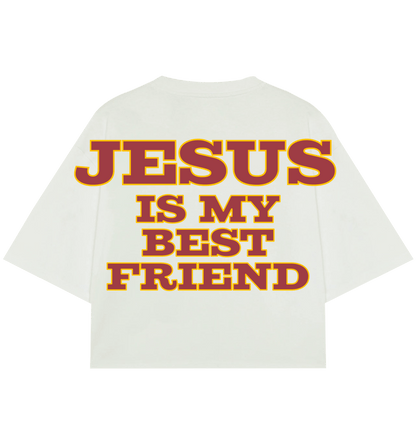 CAMISETA BOXY JESUS IS MY BEST FRIEND V2 OFF WHITE 2