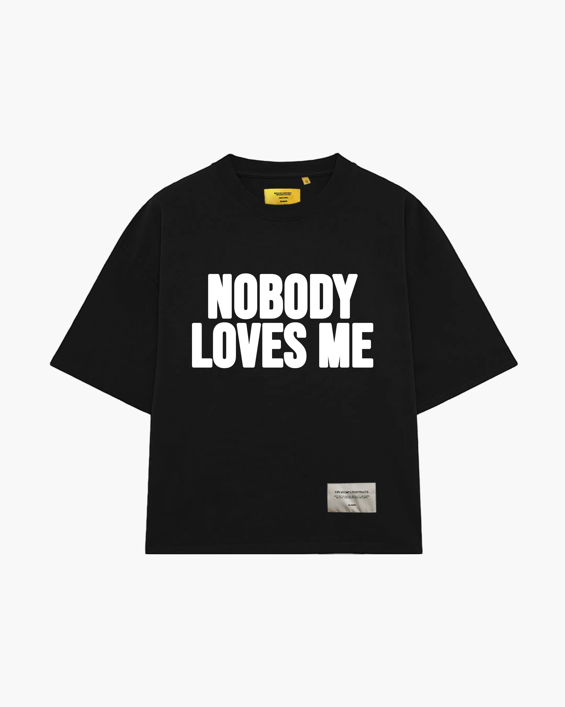 CAMISETA PRETA NOBODY LOVES ME LIKE JESUS