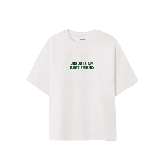 CAMISETA OFF WHITE JESUS IS MY BEST FRIEND