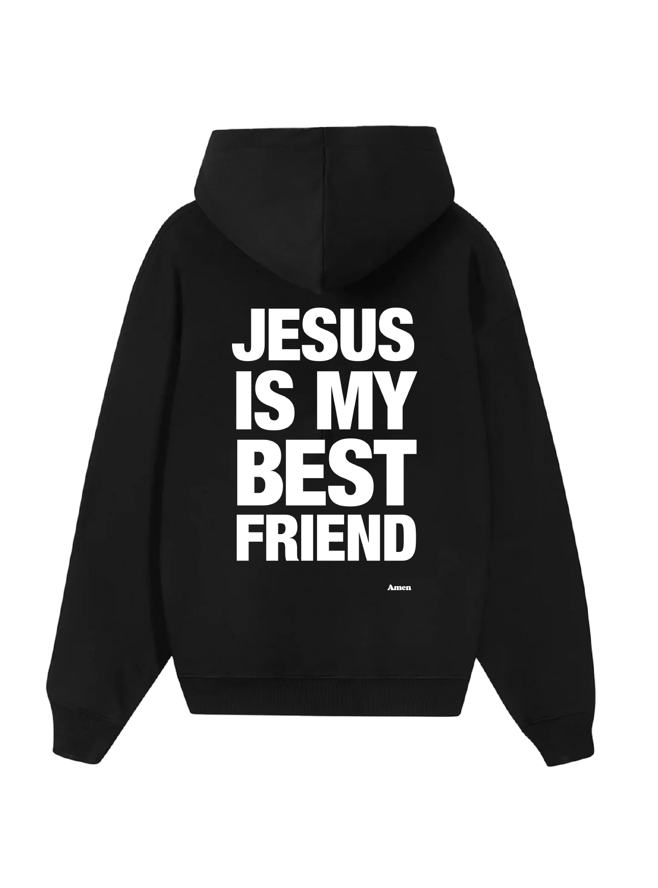 MOLETOM JESUS IS MY BEST FRIEND PRETO