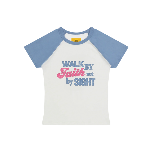 BABYTEE RAGLAN WALK BY FAITH