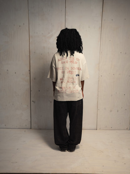 [PRÉ-VENDA] CAMISETA SALMOS 23:4 HEAVY BONE WHITE