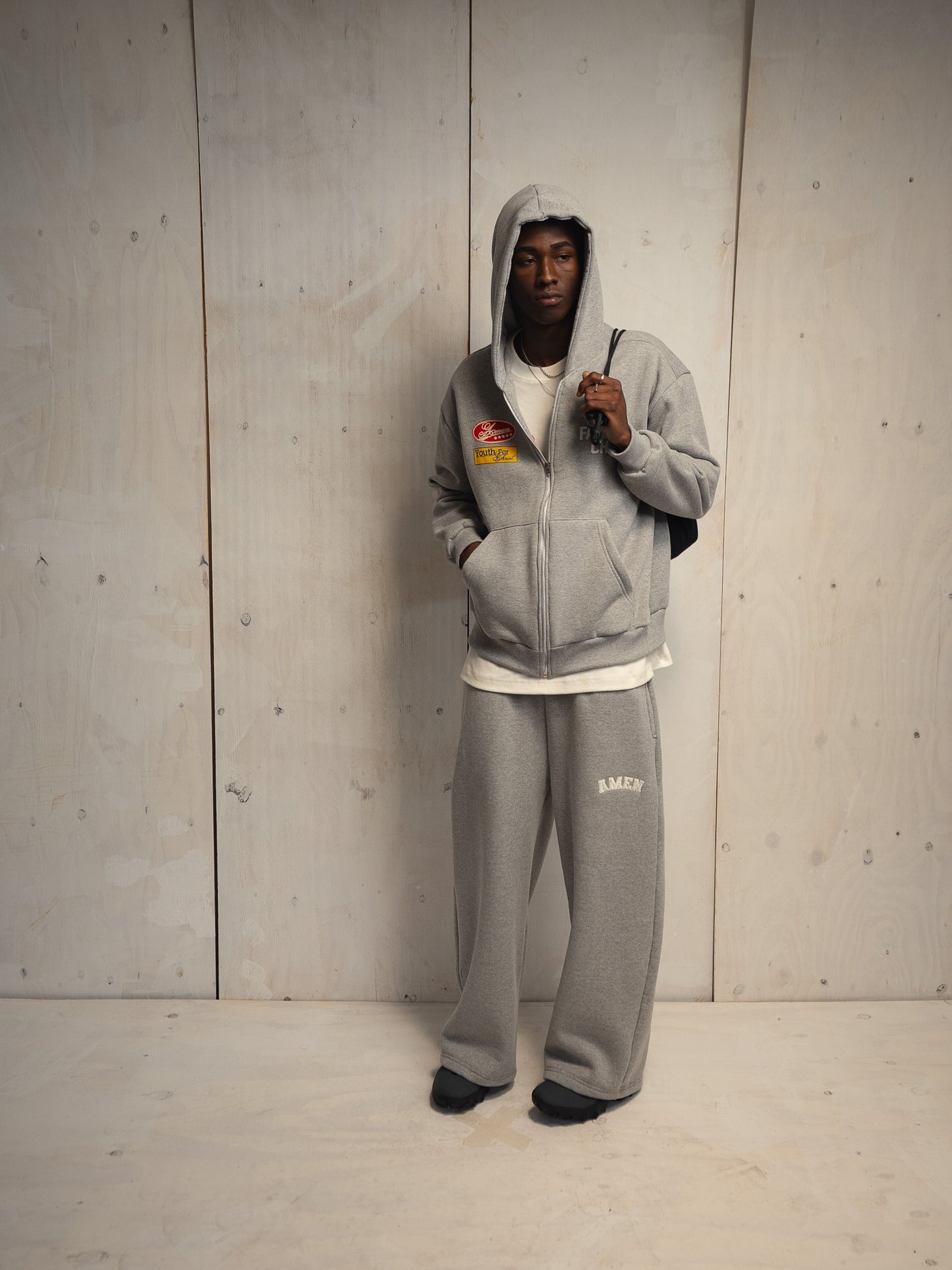 [PRÉ-VENDA] CALÇA MOLETOM BAGGY CINZA