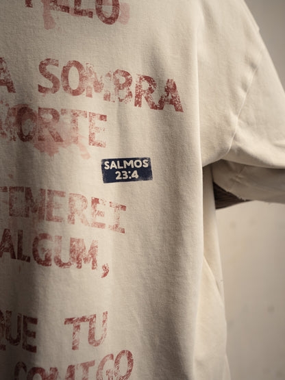 [PRÉ-VENDA] CAMISETA SALMOS 23:4 HEAVY BONE WHITE