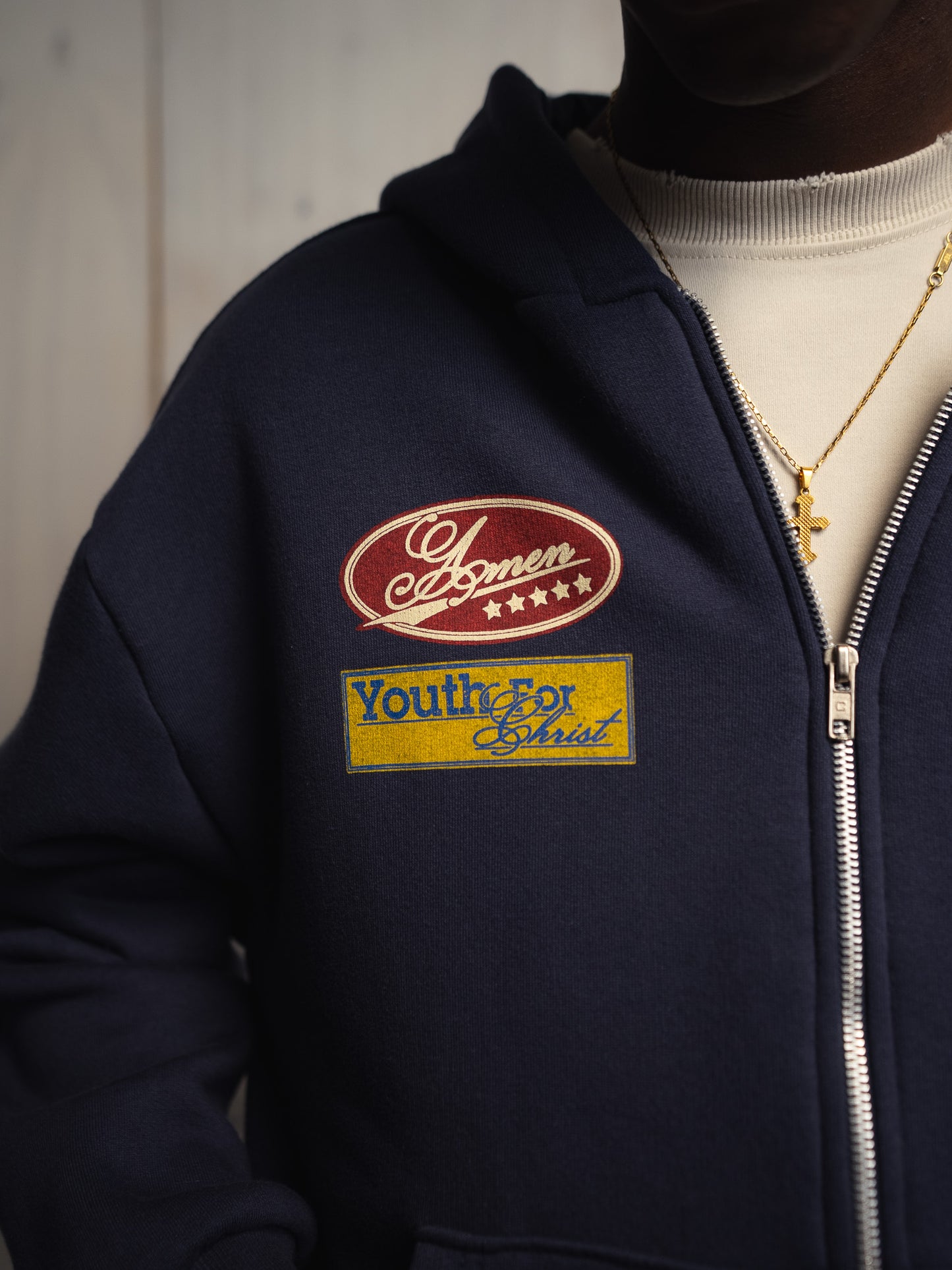 [PRÉ-VENDA] MOLETOM GOD'S FAVORITE CHILD ZIP UP NAVY