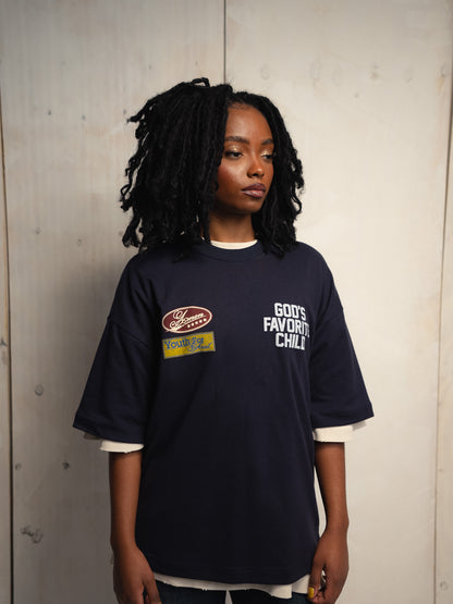 [PRÉ-VENDA] CAMISETA GOD'S FAVORITE CHILD NAVY