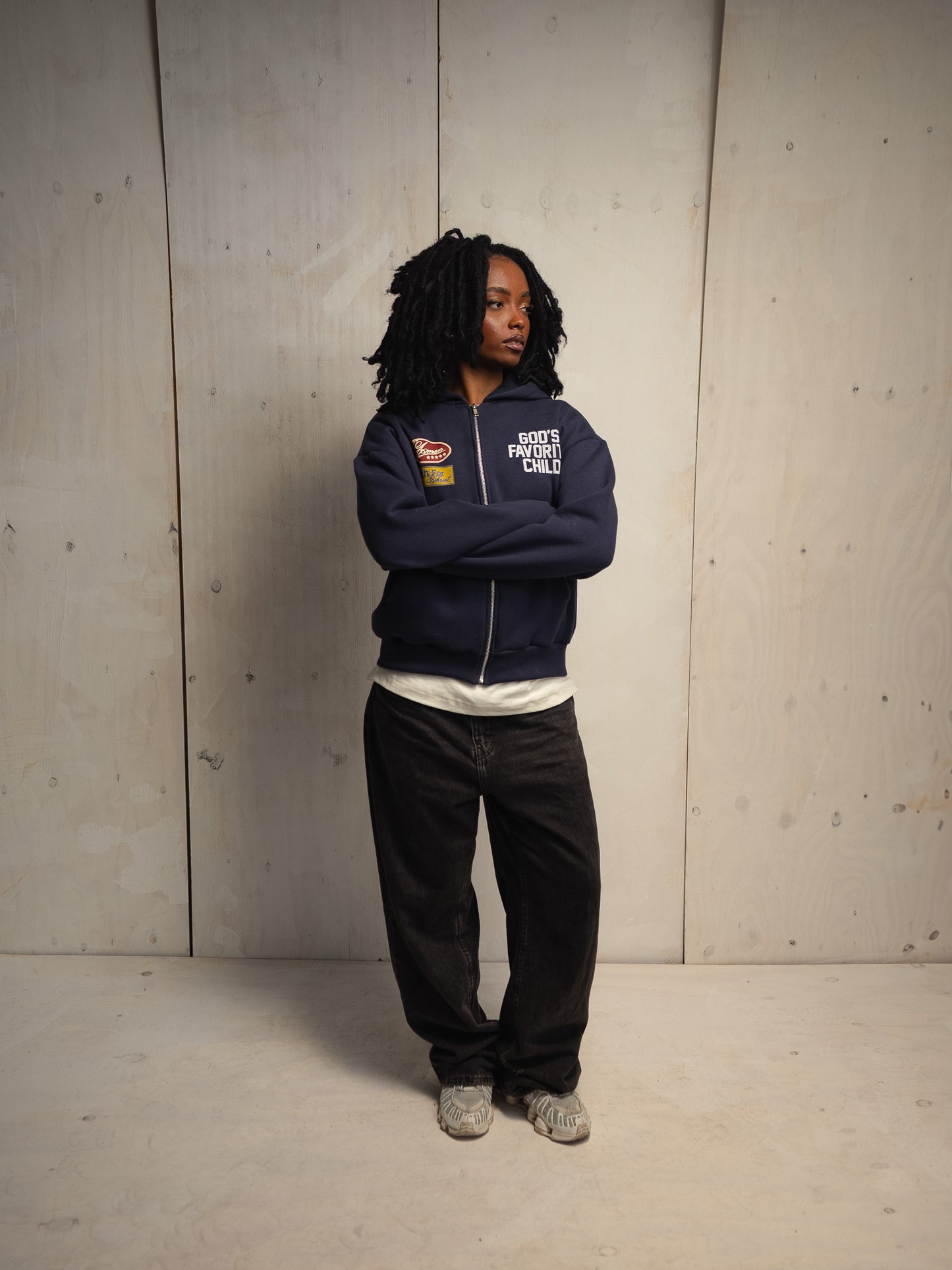 [PRÉ-VENDA] MOLETOM GOD'S FAVORITE CHILD ZIP UP NAVY