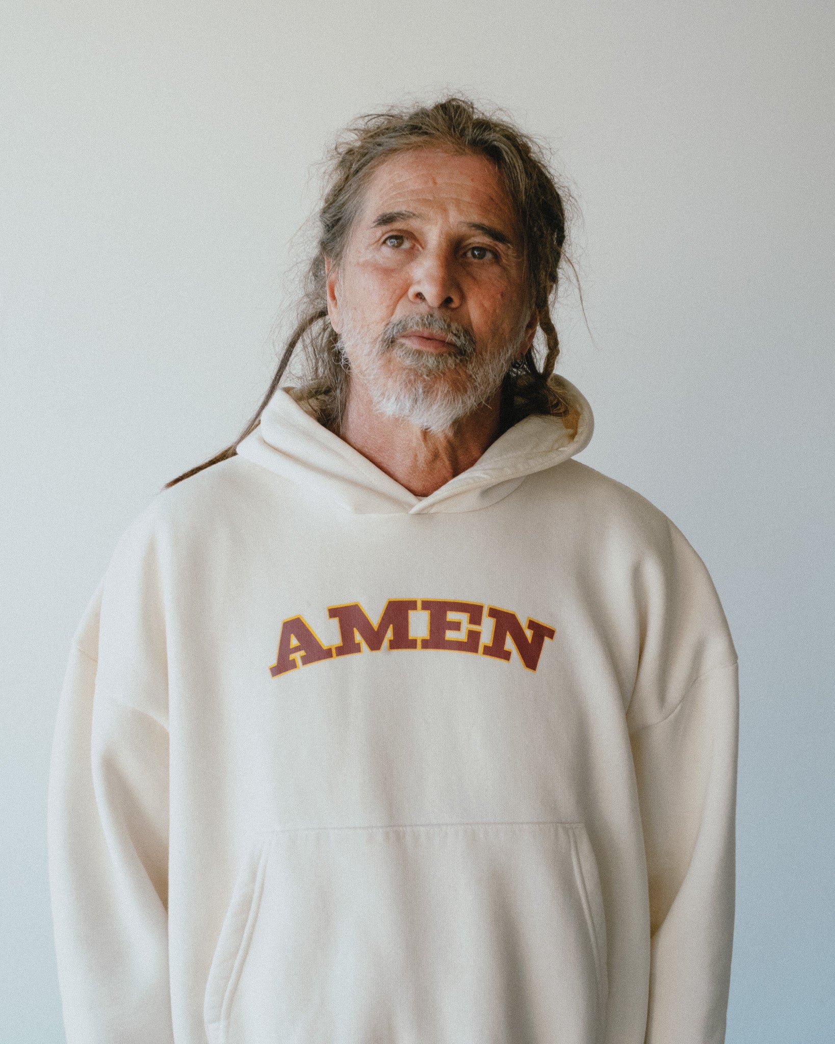 MOLETOM BOXY JESUS IS MY BEST FRIEND OFF WHITE