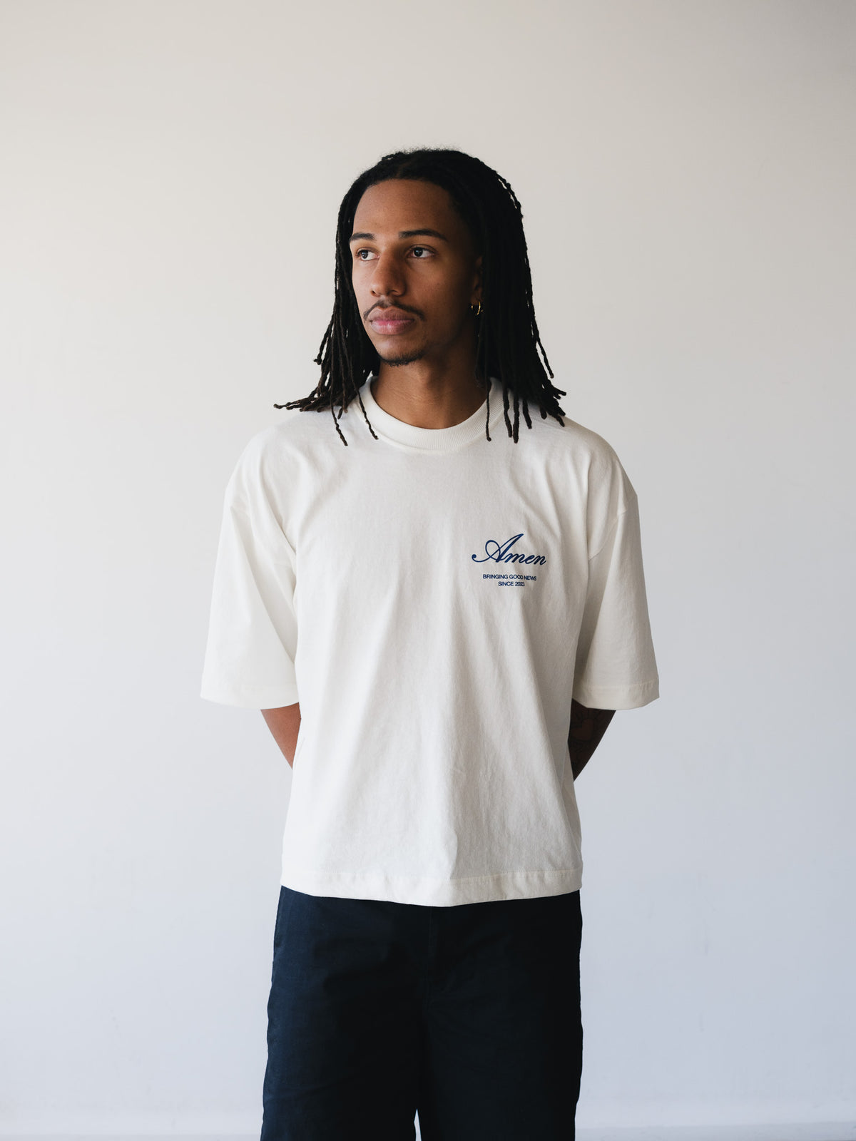 CAMISETA BOXY FORGIVE OTHERS OFF WHITE