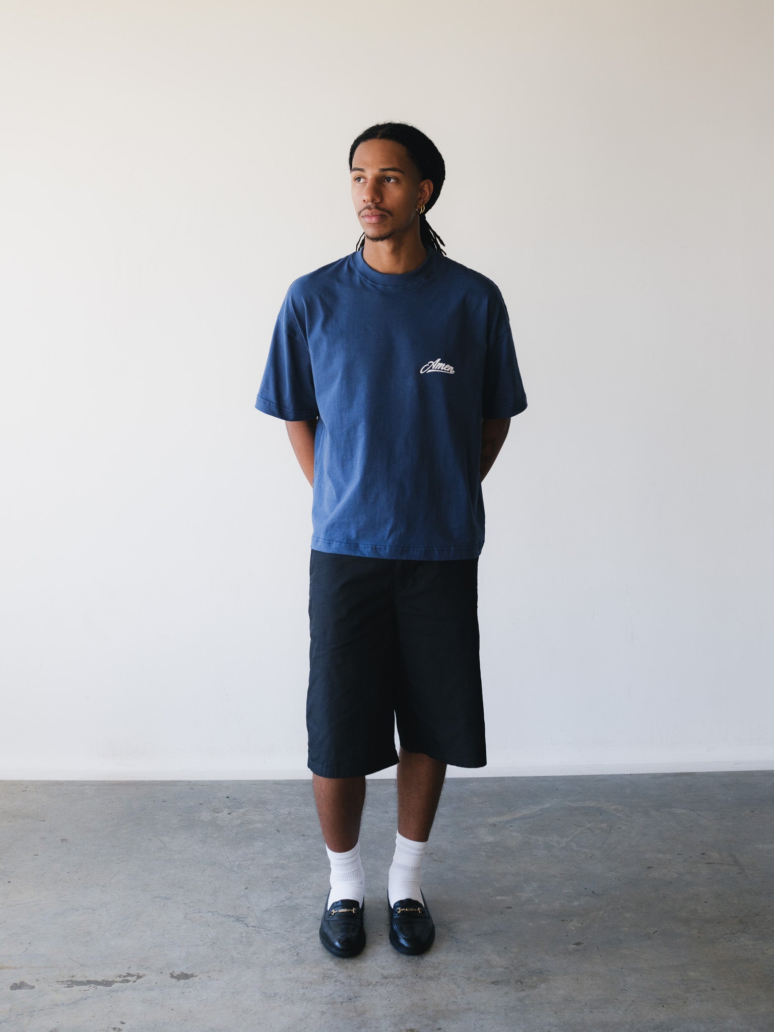 [PRÉ-VENDA] CAMISETA PRAYING FOR MY ENEMIES NAVY