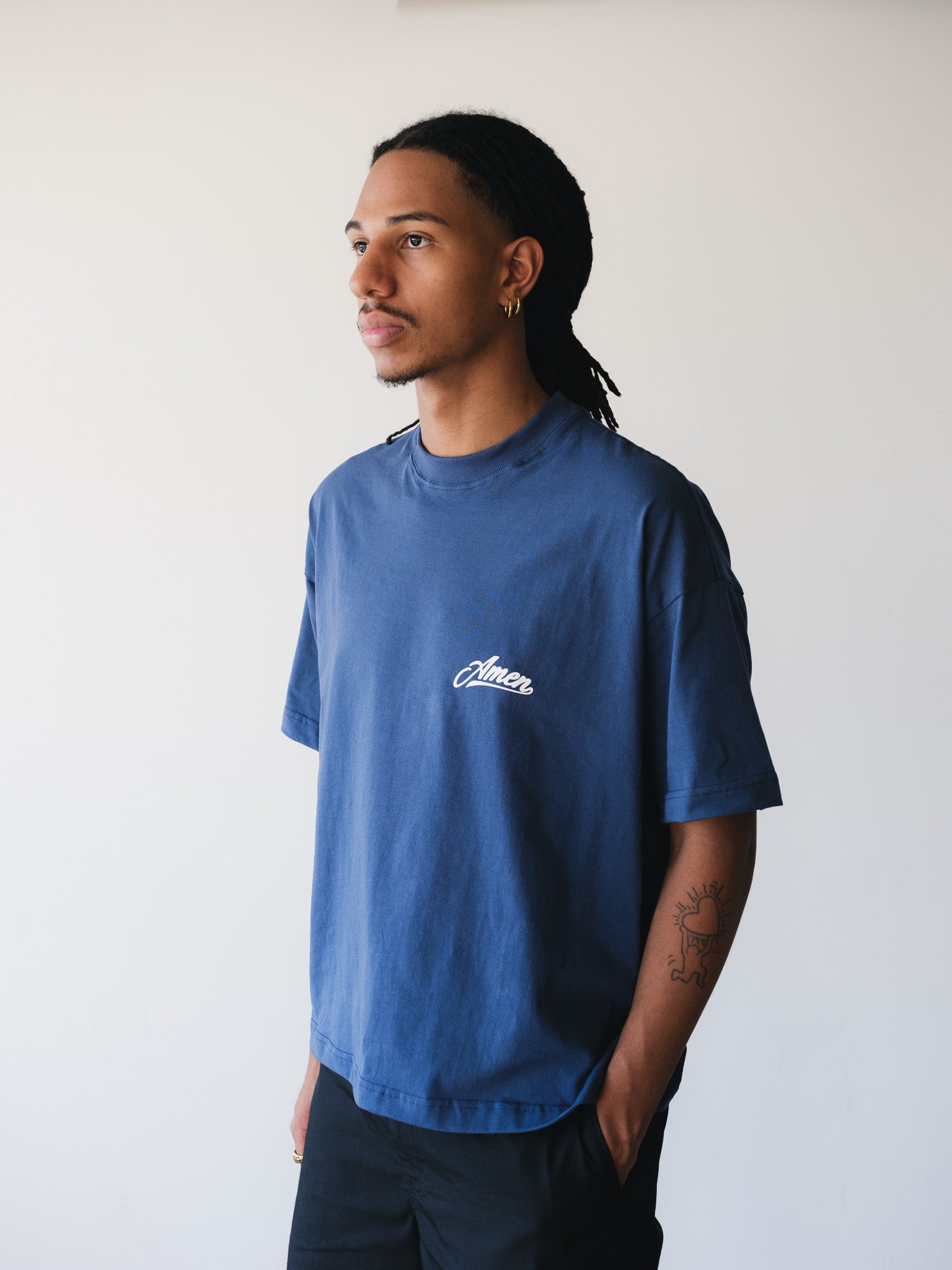 [PRÉ-VENDA] CAMISETA PRAYING FOR MY ENEMIES NAVY