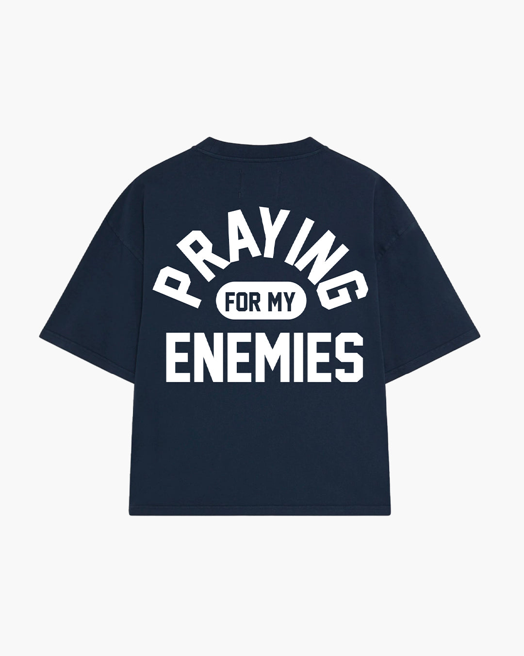 [PRÉ-VENDA] CAMISETA PRAYING FOR MY ENEMIES NAVY