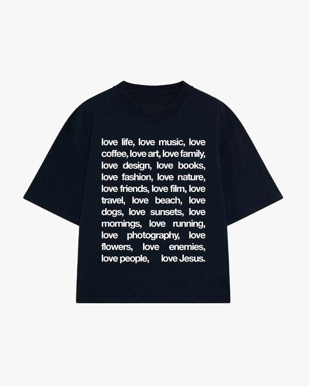 PSALMS 23:4 HEAVY BONE WHITE T-SHIRT