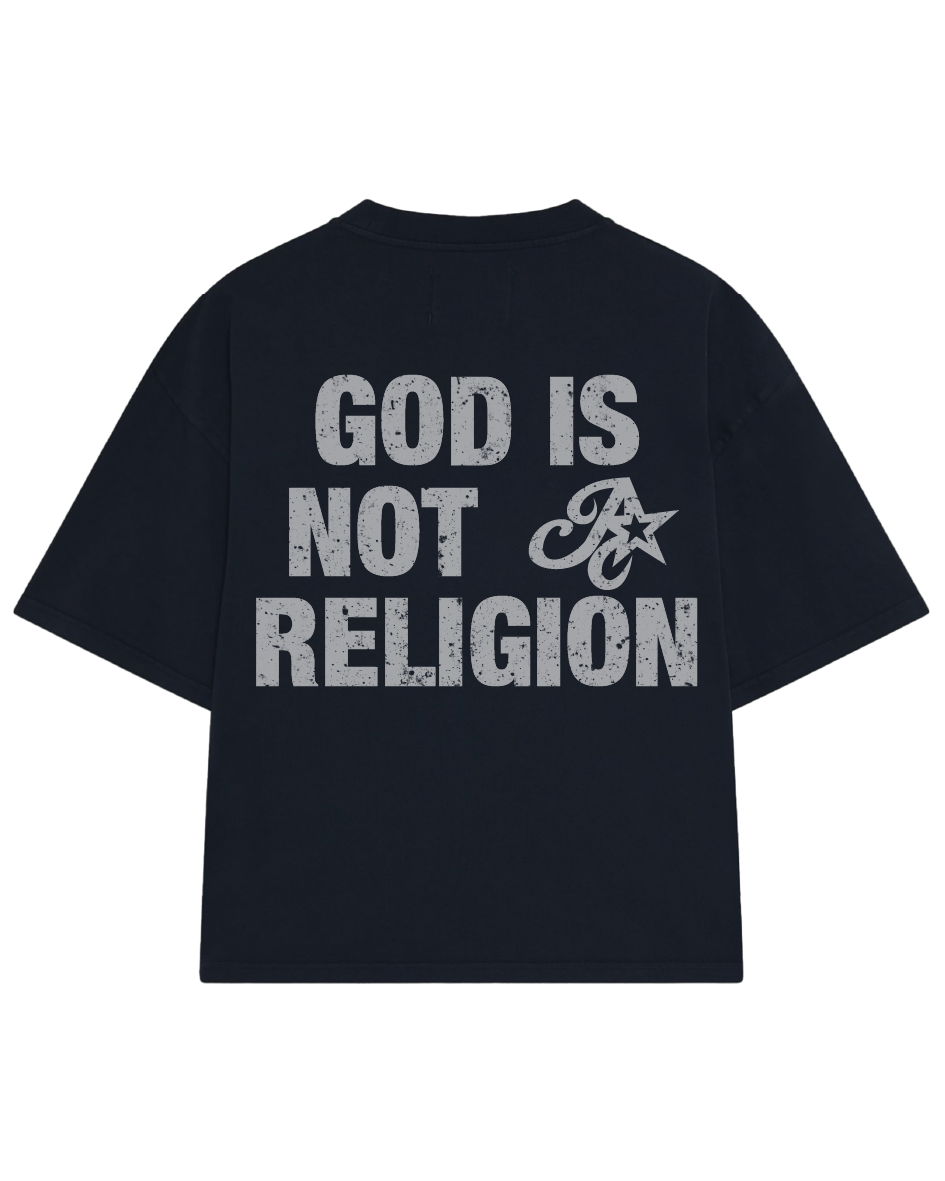 [PRÉ-VENDA] CAMISETA GOD IS NOT A RELIGION PRETA